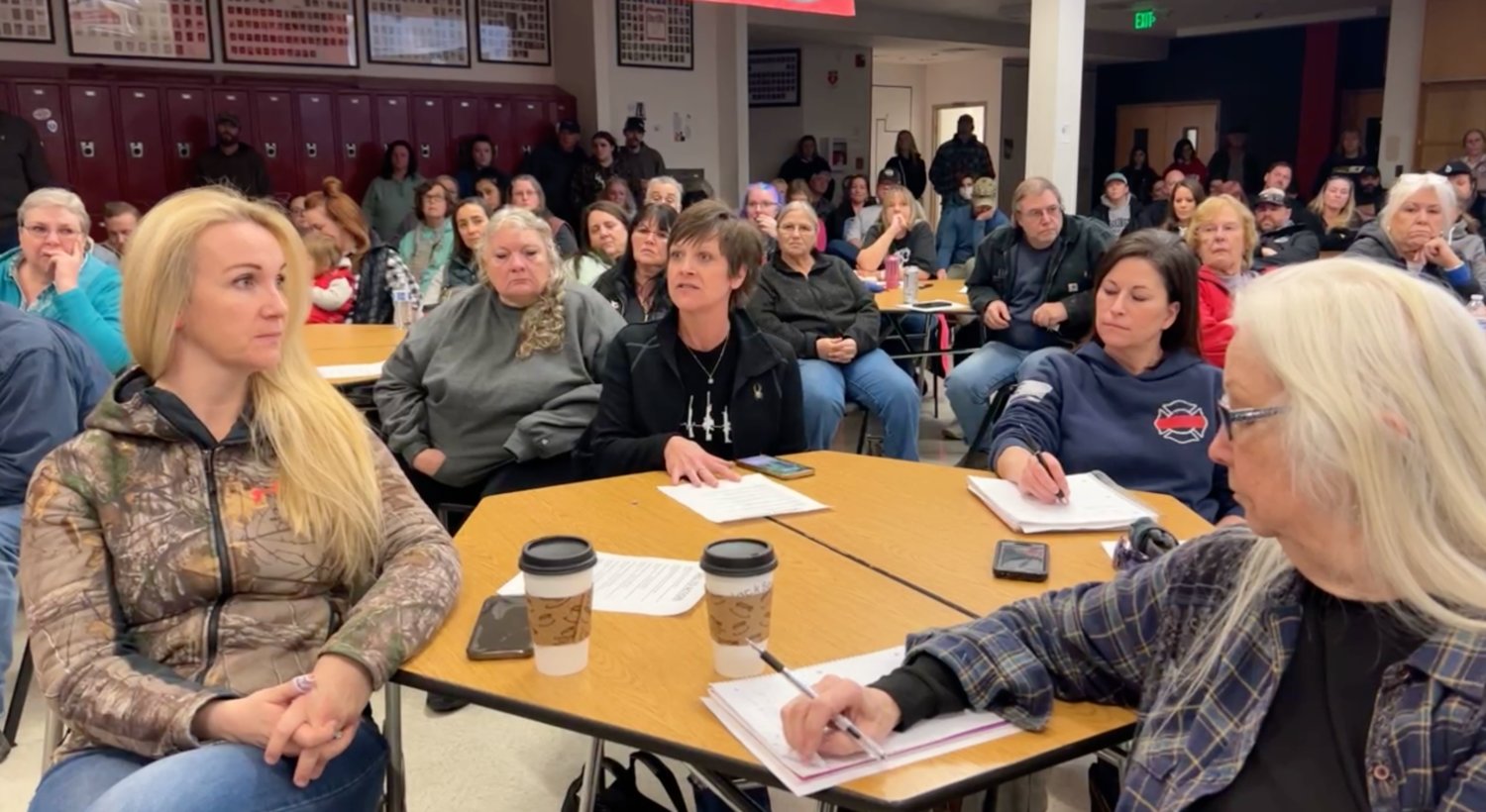 Attendees are pictured at the meeting in Tenino Sunday.
